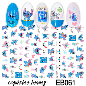 Cartoon Character <b>Nail</b> Art <b>Decals</b> Mixed Color 3D Plastic Child Safe Stickers for Salon DIY Manicure Design - Product Image 4