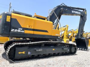 Excavatrice sur chenilles d'occasion Hyundai 220-9 210 22 tonnes d'origine coréenne avec moteur et moteur, meilleures performances, pelle certifiée CE EMC - Product Image 5