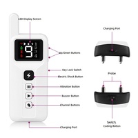 Appareil d'entraînement intelligent pour chien le plus vendu, étanche, en ABS, fonctions sonores, vibratoires et de choc, anti-aboiement, pour dressage d'animaux