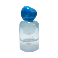 Flacon de parfum en verre mat transparent rechargeable avec logo personnalisé, vaporisateur à fine brume, conteneur de parfum vide portable pour emballage de marque