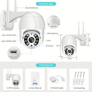 Caméra de surveillance 5 MP USB avec horloge murale, caméra espion IP 380 degrés motorisée dissimulée - Product Image 3