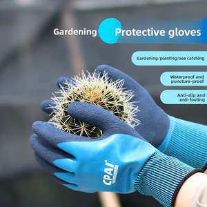 Gants de jardinage anti-perforation et imperméables en plastique pour la prospection en bord de mer, la plantation de fleurs, la culture des roses, le désherbage – Conçus pour les jardiniers - Product Image 1