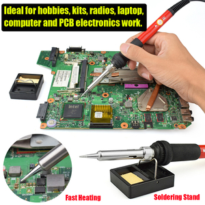 220V/110V 60W <strong>Electrical</strong> <strong>Soldering</strong> Iron Rework Welding Gun Tool Adjustable Temperature <strong>Soldering</strong> Iron for <strong>Soldering</strong> and Repair - Product Image 6