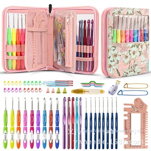 Mejore su experiencia <span class=keywords><strong>de</strong></span> <span class=keywords><strong>ganchillo</strong></span> tejido a mano DIY, bolsa <span class=keywords><strong>de</strong></span> lirio <span class=keywords><strong>de</strong></span> dos tonos, accesorios <span class=keywords><strong>de</strong></span> mango <span class=keywords><strong>de</strong></span> plástico suave, Kit <span class=keywords><strong>de</strong></span> bordado, almacenamiento - Product Image 1