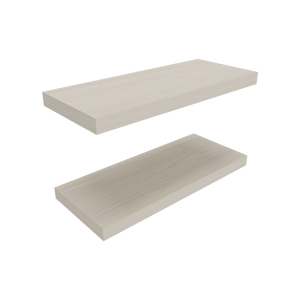 Floating Shelves White Washed Oak 2 Shelves 1.50 In H Wall Display <b>Storage</b> - Product Image 4