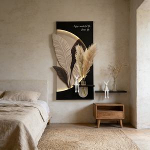 Peintures de luxe pour hôtels, décoration personnalisée, art en grès, peinture décorative pour la maison, plantes hydroponiques, peinture décorative LED lumineuse - Product Image 6