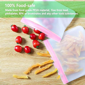 Sac de conservation alimentaire réutilisable, écologique, étanche, avec logo personnalisé, en matériau PEVA, pour le lait, <span class=keywords><strong>les</strong></span> sushis, <span class=keywords><strong>les</strong></span> chewing-gums et <span class=keywords><strong>les</strong></span> collations - Product Image 5