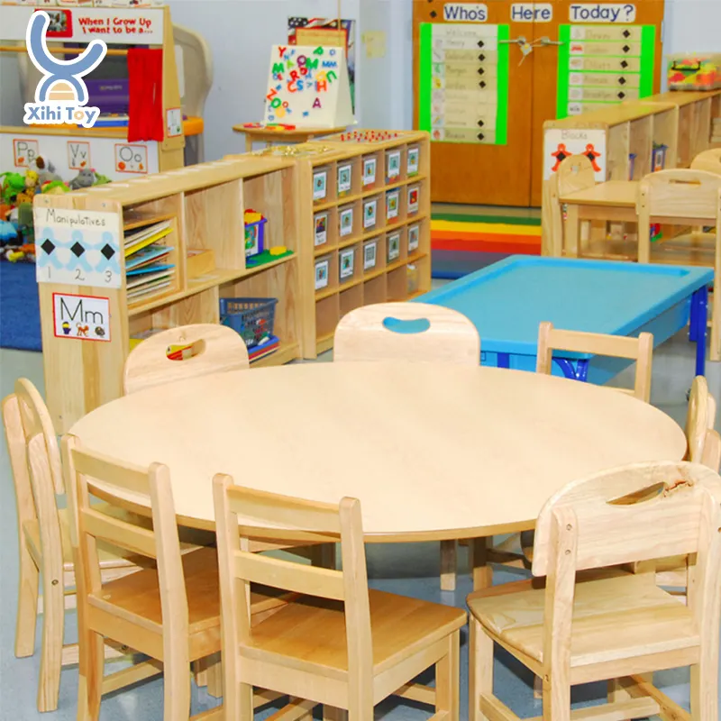 XIHA Montessori Kindergarten möbel Kindergarten Kindertag stätten möbel Sets Indoor-Spielplatz Kinder Schul möbel Tisch Stuhl Sets