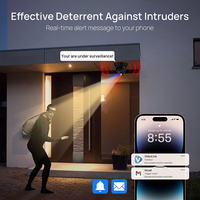 Caméra de sécurité IP Vikylin 4K 8MP CCD avec vision nocturne, alarme lumière rouge-bleue, PoE, couleur intégrale, double éclairage intelligent, audio bidirectionnel, type tourelle