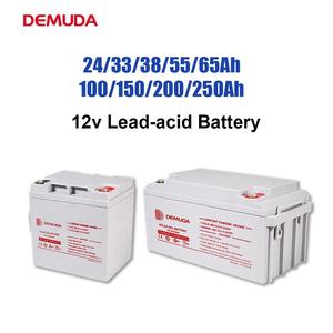แบตเตอรี่กำลังสูง 12V 100Ah 150Ah 200Ah สำหรับใช้ในครัวเรือน ระบบสำรองพลังงานแสงอาทิตย์  แบตเตอรี่เจลตะกั่วกรดแบบไม่ต้องบำรุงรักษา อายุการใช้งานยาวนาน - Product Image 1