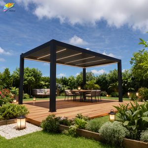 Pérgola de Jardín con Techo Automático y Sistema LED, Diseño Europeo, Tamaño Personalizado - Product Image 4