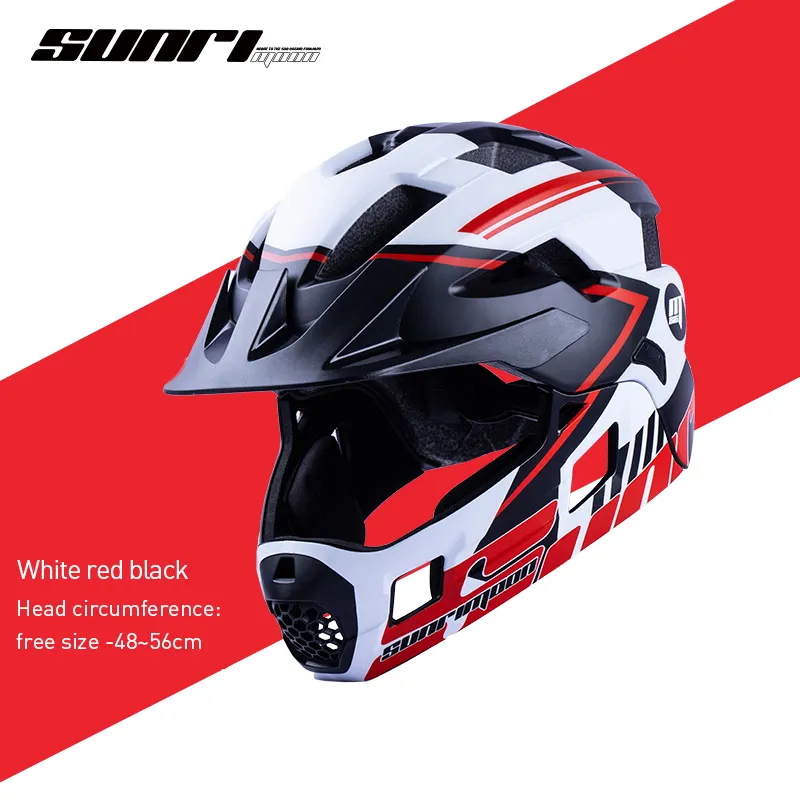 Helm Wajah Penuh Kayu Interior Fox untuk Sepeda Gunung Mtb, Helm Keselamatan Bersepeda