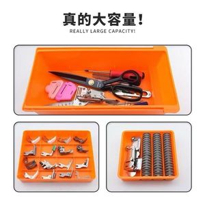 Sewing Machine <b>Storage</b> <b>Drawer</b> Box Plastic Rectangular <b>Stackable</b> With Dividers For Universal Tool Organization - Product Image 3