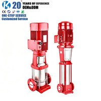 Pompe à eau centrifuge monophasée haute pression en acier inoxydable 380V personnalisable pour bâtiments commerciaux, sortie 100mm, 2000-10000