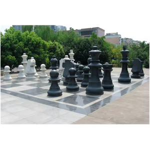Fournisseur de pièces d'échecs géantes d'extérieur en vrac, idéal pour les écoles, les stations balnéaires, les centres communautaires, jeu d'échecs - Product Image 3