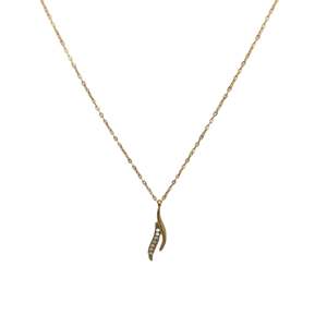 Collier pendentif tendance en acier inoxydable 316L avec placage or PVD, design durable et résistant - Product Image 1