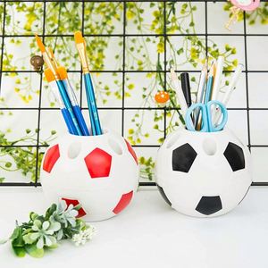 Mini Football Soccer <b>Pen</b> <b>Holder</b> <b>Desktop</b> Organizer for Kids Room Decor School Office Supplies Bulk Promotional Gift Supply - Product Image 1
