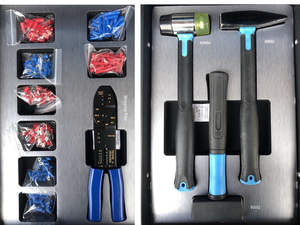 Ensemble d'outils à main en acier rouge à sept tiroirs Boîte à outils mobile en acier robuste sur roues pour garages ateliers de réparation et ateliers de pièces automobiles - Product Image 3