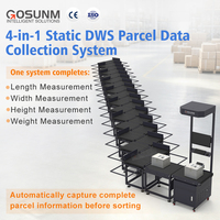 GOSUNM H250068 Nuevo Sistema DWS Estático, Máquina de Escaneo de Dimensiones y Peso, Sistema Integrado de Cinta Transportadora para Clasificación Automática de Paquetes 3000