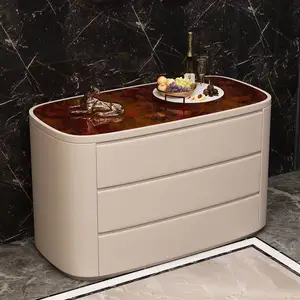 Роскошная мебель в итальянском стиле, боковой шкаф в модном стиле, буфетные шкафы с рамой из массива дерева