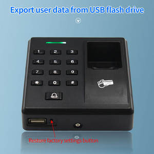 Escáner biométrico de huellas dactilares, teclado de Control de acceso independiente con relé RFID <span class=keywords><strong>125K</strong></span>, lector Wiegand para sistema de bloqueo de puerta de seguridad - Product Image 6