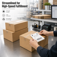 Boîte d'emballage pour livres en carton ondulé kraft imprimée sur mesure, boîte d'expédition fiable pour la livraison de médias, pour librairie et e-commerce