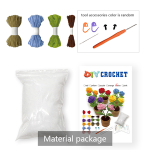 Buatan tangan disesuaikan DIY simulasi tanaman gambar Blue Demon Crochet boneka, buatan tangan, tersedia dengan harga grosir - Product Image 3