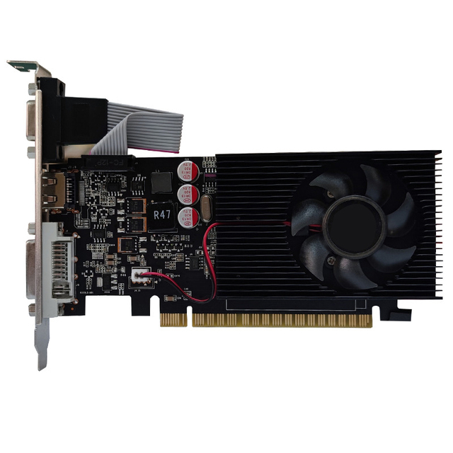 New GT730 4GB Discrete Graphics Card 128-bit DDR3 Low-Profile Desktop Fan