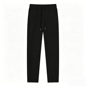 Pantalon de <span class=keywords><strong>jogging</strong></span> ample et décontracté en coton pour homme, style streetwear, avec bandes latérales larges et superposées - Service OEM - Product Image 4