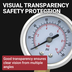 Garantía de calidad Caja de acero inoxidable Manómetro Elite Manómetro de aire para servicio de refrigeración - Product Image 4