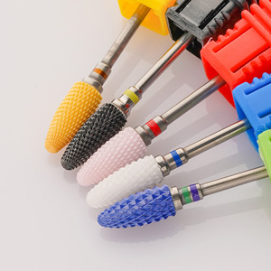 Nhiều Màu gốm móng tay khoan bit điện làm móng tay đánh bóng tập tin Máy phay cắt móng chân máy mài công cụ đầu ngô - Product Image 4