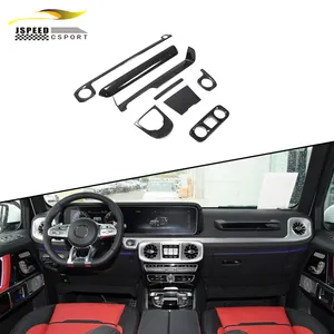 for Mercedes-Benz G-Class Universal Carbon Fiber Interior Dashboard Panel Cover Trims 2019
