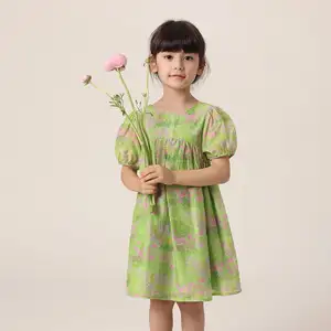 MARC&JANIE French Series French Series Girls Summer Cotton Silk Short Sleeve Dresses Baby Toddler Girls Dress 230592