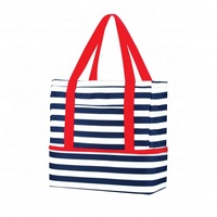 Women Shoulder Handbag Tote Beach Bag With Cooler Compartment