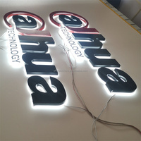 Lettres LED rétroéclairées électroniques personnalisées, lettres 3D en acrylique, enseigne publicitaire LED imperméable pour les entreprises et les hôpitaux