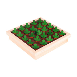 Gioco da Tavolo Educativo in Legno per Bambini, Divertente Gioco di Memoria con Ravanelli, Gioco di Parole per l'Apprendimento Sensoriale Precoce - Product Image 4