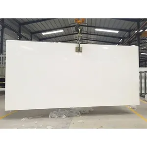 SH10016mm-30mm Thickness Pure White Quartz Stone Pure White Quartz Countertop Pure White Quartz Price