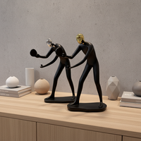 Figurines de personnes de formes variées en résine, décoration de bureau Art Déco, articles de décoration intérieure