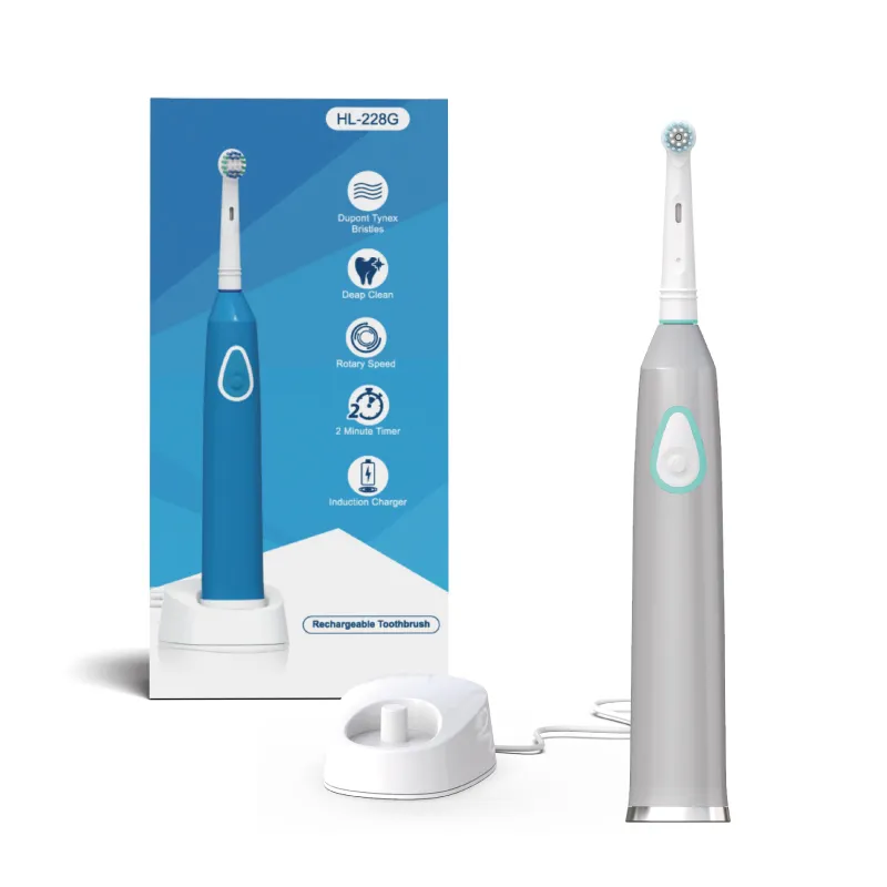Factory Patent CE Rohs Approved Auto Rotating Head Electric Toothbrush Led Electric Toothbrush