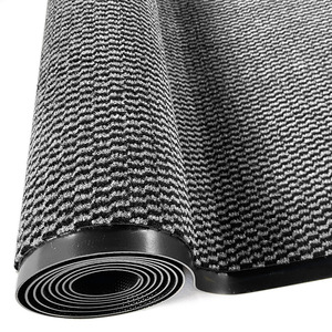 EIFFEL HOME Cross Border Light Luxury Outdoor Doormat Polypropylene Rectangle Gray Anti Slip Thickened (0.6-1 In.) Solid Mat - Product Image 2
