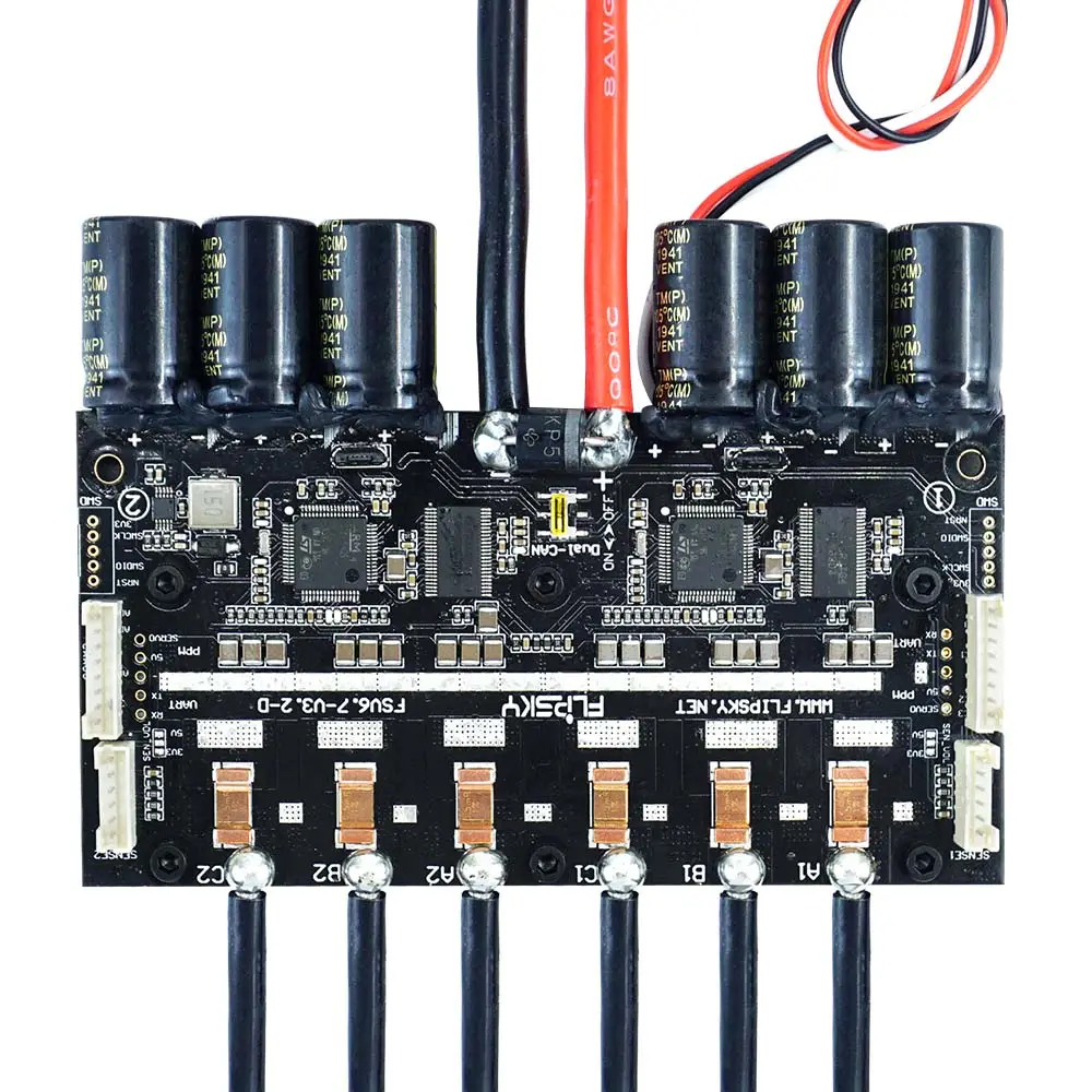 Flipsky กระดานสเก็ตไฟฟ้า DIY,กระดานสเก็ตไฟฟ้า FSESC6.7ขนาดใหญ่200A 12S Dual VESC6.7