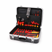 Set Perkakas Kunci Soket Isolasi Cetak Injeksi VDE 1000V SFREYA S687-42 42 Pcs untuk Teknisi Listrik yang Bekerja di Tempat Bertegangan