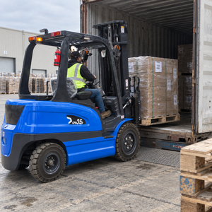 Chariot élévateur télescopique électrique d'usine 3 tonnes 4 tonnes 5 tonnes, chariot élévateur autoporteur compact, transpalette pour entrepôt - Product Image 3