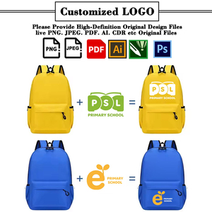 Sac à dos scolaire personnalisé imperméable pour enfants, adolescents, étudiants, garçons et filles, sac à dos promotionnel avec logo - Product Image 2