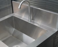 Wastafel Cuci Tangan Stainless Steel 201 Food Grade dengan Pengoperasian Kaki dari Pabrik Shandong