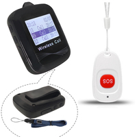 CTW07 serveur téléavertisseur récepteur système d'appel de restaurant sans fil fonctionne avec le bouton d'appel de table client pour les appels sans fil café Spa