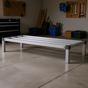 Étagère de rangement en aluminium 48 x 20 x 8 pouces, étagères de garage stationnaires, design industriel à un seul niveau - Product Image 2