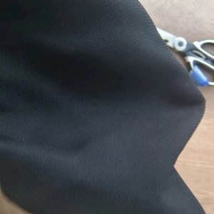 韓国製フォーマルブラックアバヤレックスクレープ生地女性用アバヤ - Product Image 4