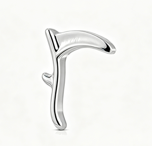 Getta G23 Titane 16G Fileté Intérieur Flying Bat Bijou de Piercing pour Cartilage, Hélix, Tragus, Cadeau de Mariage Plaqué Or 24K - Product Image 5
