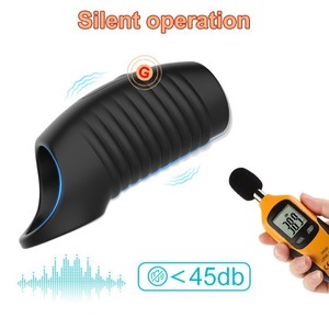 Mannen Ejaculatie Vertraging Siliconen Haan <span class=keywords><strong>Ring</strong></span> Vibrator Mouw <span class=keywords><strong>G-Spot</strong></span> Stimulator Vibrerende Penis <span class=keywords><strong>Ring</strong></span> Vibrator Seksspeeltjes Voor Mannen - Product Image 5